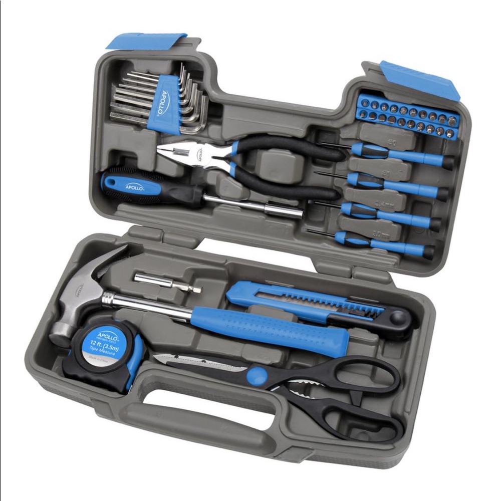 Apollo Home Tool Set in Blue (39-Pieces)